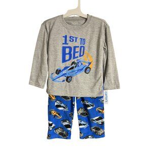 Carters Toddler Boy Race Car Themed Soft Polyester Pajama Set Size 18M